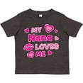 thumbnail image 3 of Inktastic Valentine's Day My Nana Loves Me Hearts and Lips Boys or Girls Toddler T-Shirt, 3 of 5