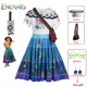 thumbnail image 2 of Vestido de princesa con encanto para niñas, disfraz de Cosplay con encanto + bolsa, trajes Mirabel, vestido de fiesta de Halloween y carnaval de Navidad, regalo, 2 of 5