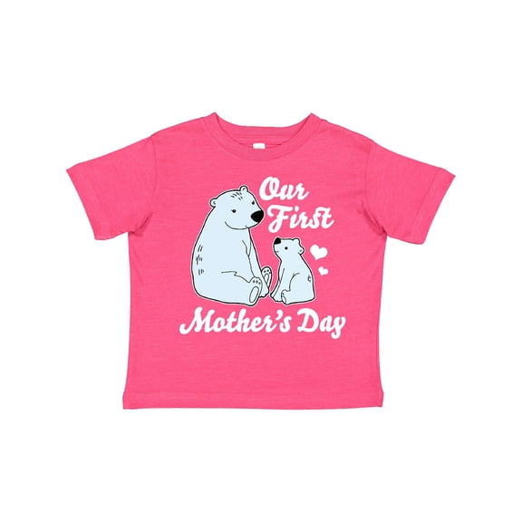 Inktastic Our First Mothers Day with Polar Bears Boys or Girls Toddler T-Shirt