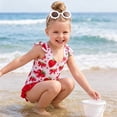thumbnail image 4 of Wxolcjlv Girls One-Piece Swimsuit Strawberry Crewneck Athletic Bathing Suit, Sizes 2-8, 4 of 4