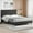 Light grey (YS188-6), variant on Bingirl Queen Size Platform Bed Frame with Upholstered Headboard, Fabric Upholstered Bed Frame with Adjustable Headboard, Bed Frame