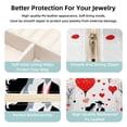thumbnail image 3 of Valentine's Day Jewelry Display and Organizer: Portable Square Travel Case for Rings, Earrings, Necklaces, Bracelets - Suitable for Girls and Women, 3 of 6