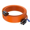 thumbnail image 1 of Maximm Rallonge Orange 30 Pieds Robuste 3 Broches Câble d'Alimentation Extérieur Certifié Etl pour Entrepreneurs, 1 of 4