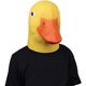 thumbnail image 2 of Nueva llegada disfraz de fiesta de lujo disfraz de pato amarillo de látex máscara facial completa, 2 of 5