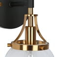 thumbnail image 3 of LNC Capensis 4.7-in W 1-Light Matte Black Modern/Contemporary LED Wall Sconce, 3 of 16