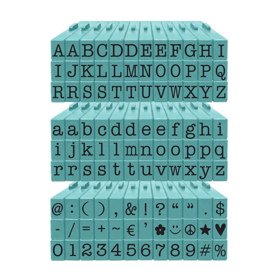 Alphabet - Attachable - Letters Medium 108 Piece American Typewriter PEGZ Bundle