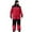 Red, variant on Men Women One Piece Ski Suit Waterproof Windproof Jumpsuit Insulated Warm Snowsuit with Hood Reflective Stripes for Snowboarding Winter Outdoor Sports