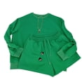 thumbnail image 4 of MAIHAN Linen Shorts Sets Women 2 Piece Outfits Long Sleeve Elastic Waist Shorts Suit Women 2 Piece Outfits Sets Casual Summer Casual Outfits Two Piece Outfit, 4 of 4