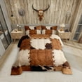 thumbnail image 1 of SUTENGDA Farmhouse 3-Piece Animal Floral Comforter Set  Full, 1 of 6