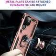 thumbnail image 3 of Allytech Rugged Case for Samsung Galaxy S22 Ultra, Military Grade Protection Shockproof Cover with Metal Rotatable Ring Stand, Magnetic Car Mount Holder Case for Samsung Galaxy S22 Ultra - Rosegold, 3 of 7