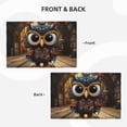 thumbnail image 4 of Placemats Set of 4 / 6, Quirky Owl With Glasses Placemats for Dining Table Indoor/Outdoors Heat Resistant Washable Placemats 18" x 12", 4 of 8