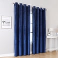 thumbnail image 3 of DYstyle 1/2 Panels Kid's Curtain Velvet Solid Living Room Bedroom Blackout Grommet Curtain Drapes, 3 of 6