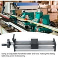 thumbnail image 4 of Linear Sliding Table, 200mm Stroke Simple  Linear Rail Guide Slide Stage Strong Load Capacity with Handwheel for Milling Machine, 4 of 8