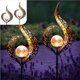 thumbnail image 1 of Luces solares elegantes para jardín, globo de vidrio craquelado y estaca de bronce para exteriores, luces de metal impermeables con LED blanco cálido, iluminación decorativa para caminos de patio,, 1 of 5