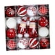 thumbnail image 4 of 44 piezas de bolas navideñas, adornos, bolas navideñas, adornos colgantes para hacer uno mismo. Muñeco de nieve rojo y blanco, 4 of 9