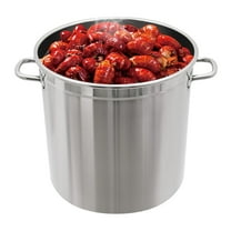 TFCFL 55 QT Stainless Steel Seafood Boil Pot With Basket Heavy Duty Cooking Pot W/ Lid