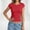 Watermelon Red, variant on Womens Short Sleeve Tops Summer T Shirts Round Neck Causal Fashion Outfits Trendy Clothes Basic Tee(White,L)