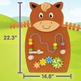 thumbnail image 2 of Learning Advantage Wire Beads & Gears Activity Wall Panel, Horse, 2 of 5