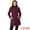 Purplish Red, variant on INSPIRE CHIC Women's Winter Overcoat Stand Collar Single Breasted Mid-thigh Long Coat Brown M