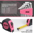 thumbnail image 2 of DNA Motoring TOOLS-00014 Pink 46 PCs Home Tool Set Electonic Repair Precision Screwdriver Voltage Tester Hammer Plier DIY Kit, 2 of 6
