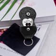 thumbnail image 3 of 1 Set Love Theme Heart Double-Sided Engraved Stainless Steel Commemorative Decision Maker Coin with 1Pc Velvet Cloth Drawstring Bags Heart Pattern 25x25x2mm, 3 of 7