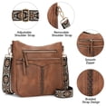 thumbnail image 6 of FALAN MULE Croosbody Bags for Women Leather Crossbody Purse Multi Pocket Shoulder Handbags, 6 of 6