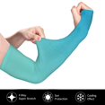 thumbnail image 2 of Balery Teal Turquoise Mangas Refrescantes para Brazos para Hombre y Mujer – Transpirables y Absorbentes de Humedad para Mujeres, Hombres y Niños, 2 of 7