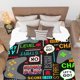 thumbnail image 4 of LHSHID Colorful Sunflowers Flannel Blankets Light and Comfortable Bed Blankets Soft Blankets Suitable for All seasons 30x40in, 4 of 6