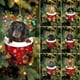 thumbnail image 4 of Adornos navideños Lindo cachorro de perro Árbol de Navidad Colgante Decoración navideña para el hogar Decoración de fiesta de boda de bricolaje Año Nuevo 2023, 4 of 5