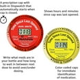 thumbnail image 3 of TimerCap Automatically Displays Time Since Last Opened - Built-in Stopwatch Smart Pill Bottle Cap Medication Reminder Case (Qty 2-4.0 oz Amber Bottles) CRC, 3 of 5
