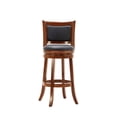 thumbnail image 3 of Augusta Swivel Wood Bar Stool - Amber, 3 of 6