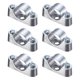 thumbnail image 1 of Abrazadera de soporte para tubo Uxcell 6Pack, clip de soporte de pared de acero al carbono M5 X 20mm para fijación de tubos, 1 of 7