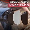 thumbnail image 2 of Safe Handler Heavy Duty Protective Knee Pads for Work, EVA Foam, Hook and Loop Closure, One Size Unisex, Black, 1-Pair, 2 of 8