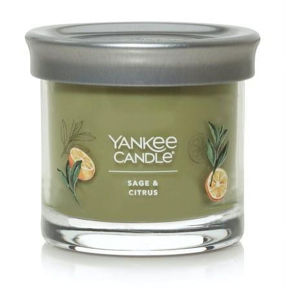 Yankee Candle Small Tumbler Scented Single Wick Jar Candle, Sage & Citrus, 4.3 oz (Pack of 2)