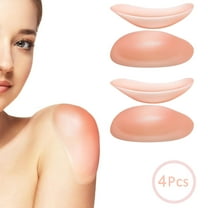 Tutuviw Silicone Shoulder Pads Anti-Slip Invisible Breathable for Women ,Shoulder Pads Height Enhancer for men Clothing Costume Shoulder Pads Reusable (4 Pcs Skin)