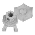 thumbnail image 3 of GOOHOCHY Grey Sandstone Mini Lantern Statue for Garden Zen Decor with Openable Top Section 6.5 Inches, 3 of 8