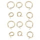 thumbnail image 1 of 3 Pares 15mm 20mm 25mm Acero Inoxidable Pendientes Conjunto Oro, 1 of 5