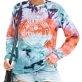 thumbnail image 2 of Moda mujer cuello redondo manga larga otoño Hollween estampado blusa suelta Tops sudaderas Fridja bvmnju7147, 2 of 5