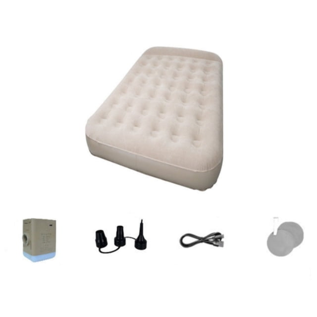 Abbraccia Colchón inflable plegable con almohada integrada, cama de aire gruesa para camping y hogar