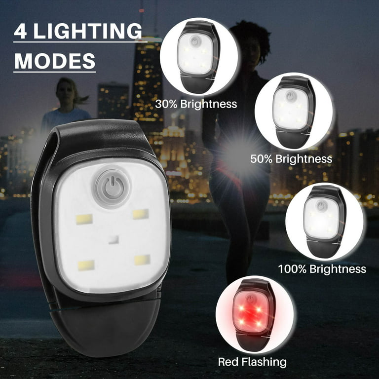 Clip de nuit extérieur sur la lumière réfléchissante USB rechargeable Led  Light Léger running gear