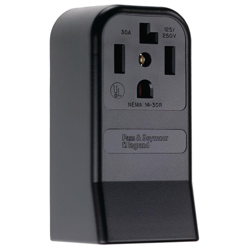 Legrand Pass Seymour 30 Amp 125 250 Volt Nema 14 30r Surface Mount Straight Blade Power Outlet New Open Box Walmart Com