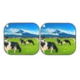 thumbnail image 5 of Lsque Grazing Cows Mountain View 2 PCS Windshield Sun Shade | CarFoldable Window Covers | Car Accessories Reflect UV for Universal Cars SUV Truck | Medium, 5 of 7