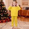 thumbnail image 7 of BLVB Girls 2 Piece Outfits Casual Clothing Sets Long Sleeve Pullover Tops and Jogger Pants Kids Tracksuit Set 5-16 Years, 7 of 7