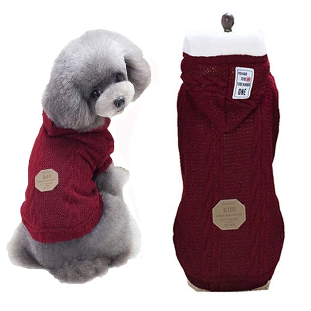 Ropa para mascotas de otoño e invierno, suéter cálido para mascotas, bípode sólido para mascotas
