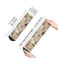 thumbnail image 4 of Pofeuu Abstract Coffee Pattern With Letters Print 30cm Socks, Adult Running Hiking Socks for Youth and Adult, 4 of 7