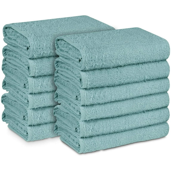 Beauty Threadz Ultra 100% Cotton Salon Towel Hand Towel 16"X27" Ice Blue.