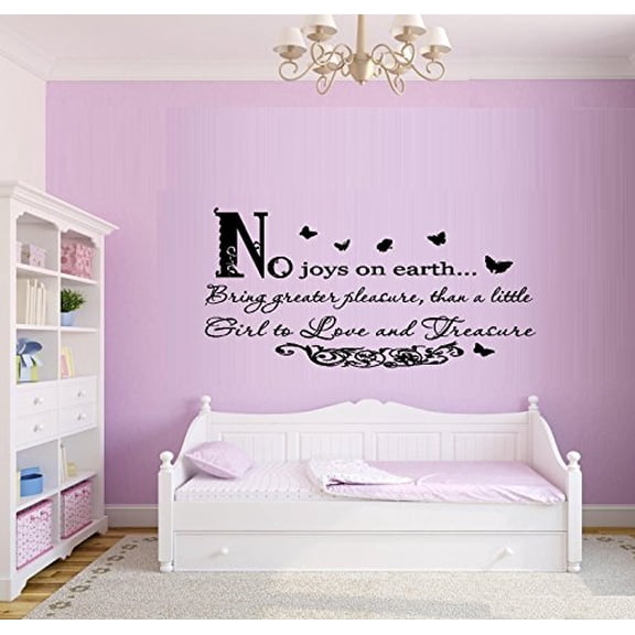 No joys on earth, bring greater pleasure #2 ~ WALL DECAL, LARGE 13" x 27"