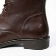 thumbnail image 5 of JUSLIO Winter Boots for Women,Side Zip Round Toe Lace Up Mid Calf Boots Platform Comfortable Versatile Mid Heel Boots, 5 of 7