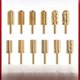 thumbnail image 1 of Cabezal de pulido chapado en oro para uñas, cabezal de pulido de acero de tungsteno dorado cilíndrico simple para quitar uñas, herramienta para pulir uñas, 1 of 5