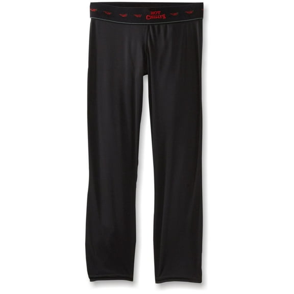 Hot Chillys Youth Peachskins Bottom Lightweight Relaxed Fit Base Layer - Black, X-Small